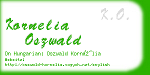kornelia oszwald business card